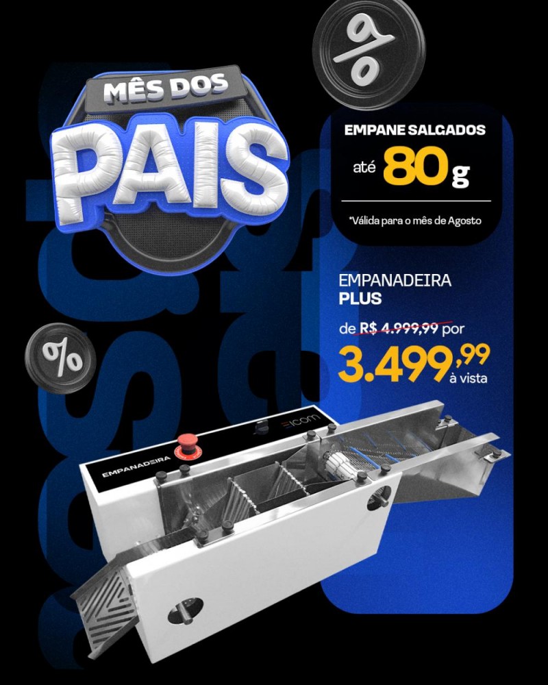 Empanadeira Plus (5g até 80g)
