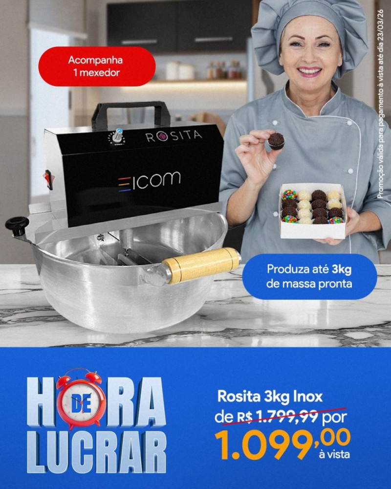 Panela Elétrica Rosita 3kg Inox