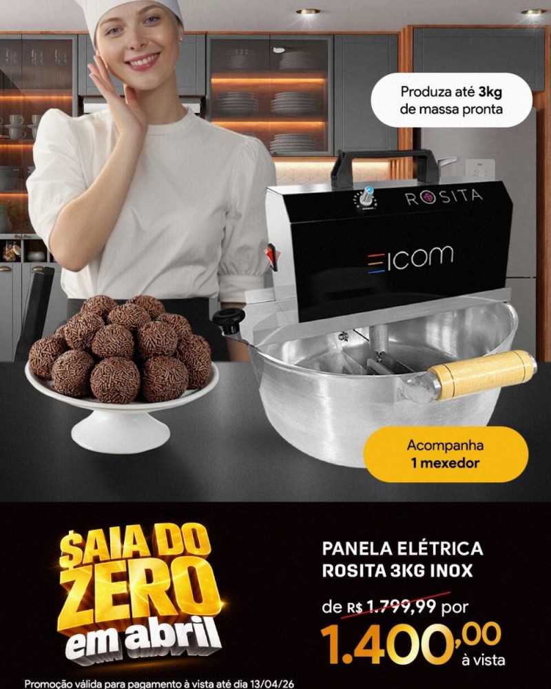 Panela Elétrica Rosita 3kg Inox