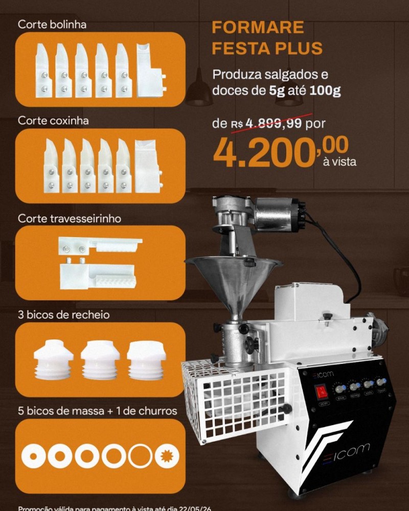 Formare Festa Plus (até 100g)